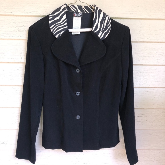 HELENE BLAKE black cute jacket/vented jacket - Picture 2 of 5